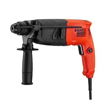 BLACK&DECKER ROTARY HAMMER DRILL IN KITBOX FOR CONCRETE, METAL & WOOD DRILLING, ORANGE/BLACK - BDHR