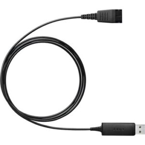 JABRA LINK 230, USB ENABLER QD TO USB, PLUG & PLAY CONNECTION FOR CORDED JABRA HEADSETS WITH PC-BASED AUDIO AND VOICE APPLICATIONS