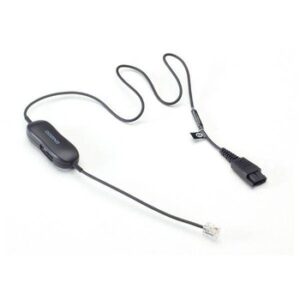 JABRA SMART CORD, QD TO RJ9, STRAIGHT, 0,5 METERS, WITH 8-POSITION SWITCH CONFIGURATOR, FOR STD HEADSETS