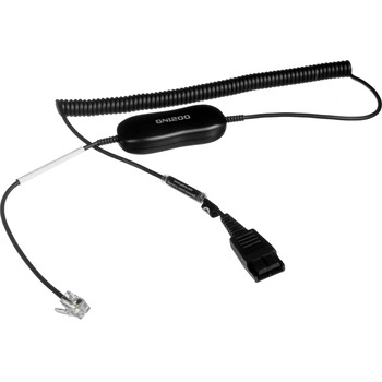 JABRA SMART CORD, QD TO RJ10, COILED, 0,7 - 2 METERS, WITH 8-POSITION SWITCH CONFIGURATOR, FOR STD HEADSETS